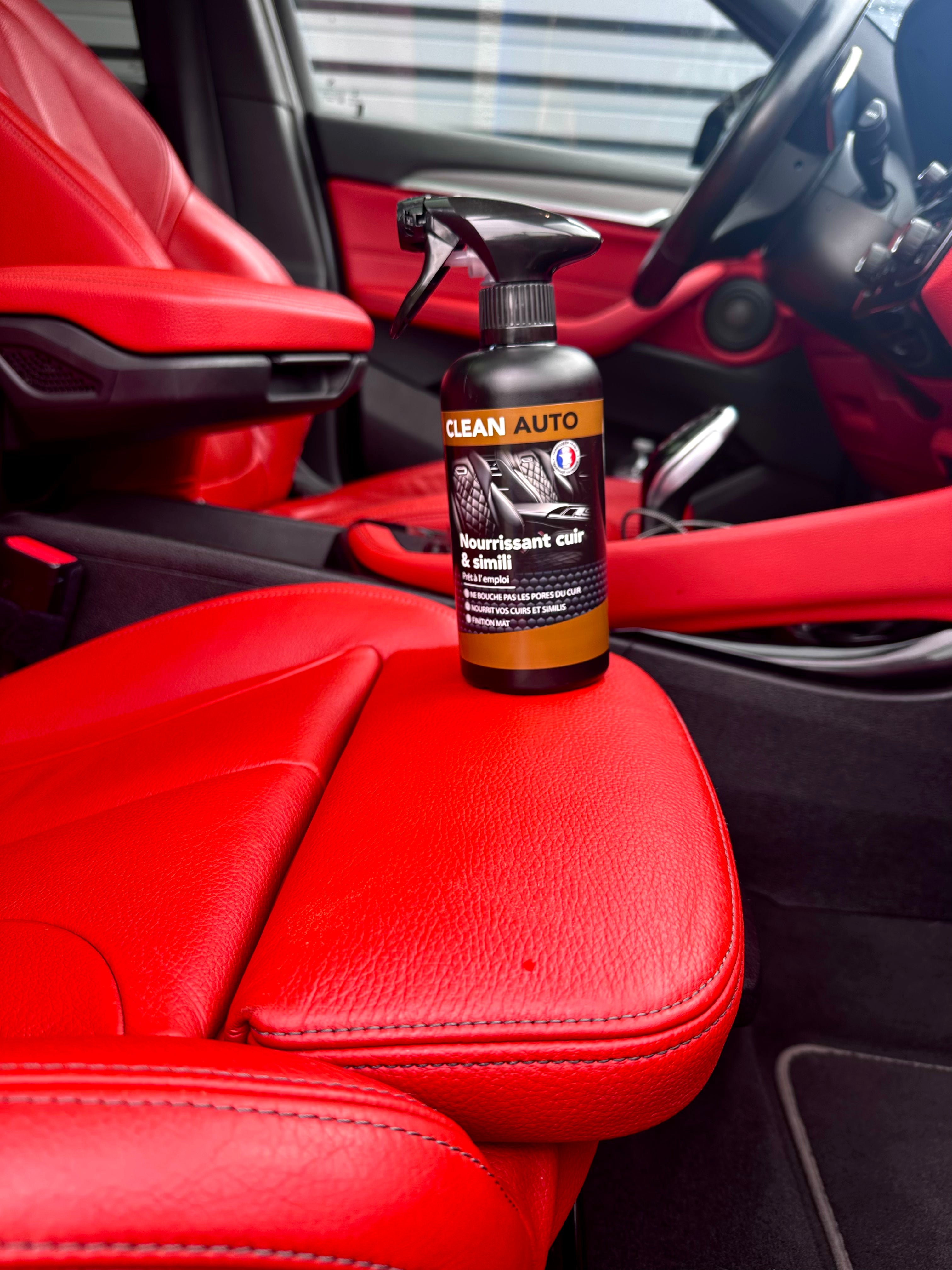 Pflegend für Leder und Kunstleder – (PAE) für langanhaltenden Schutz und ein neues Finish. 500 ml – 1 Liter – CLEAN AUTO – DETAILING