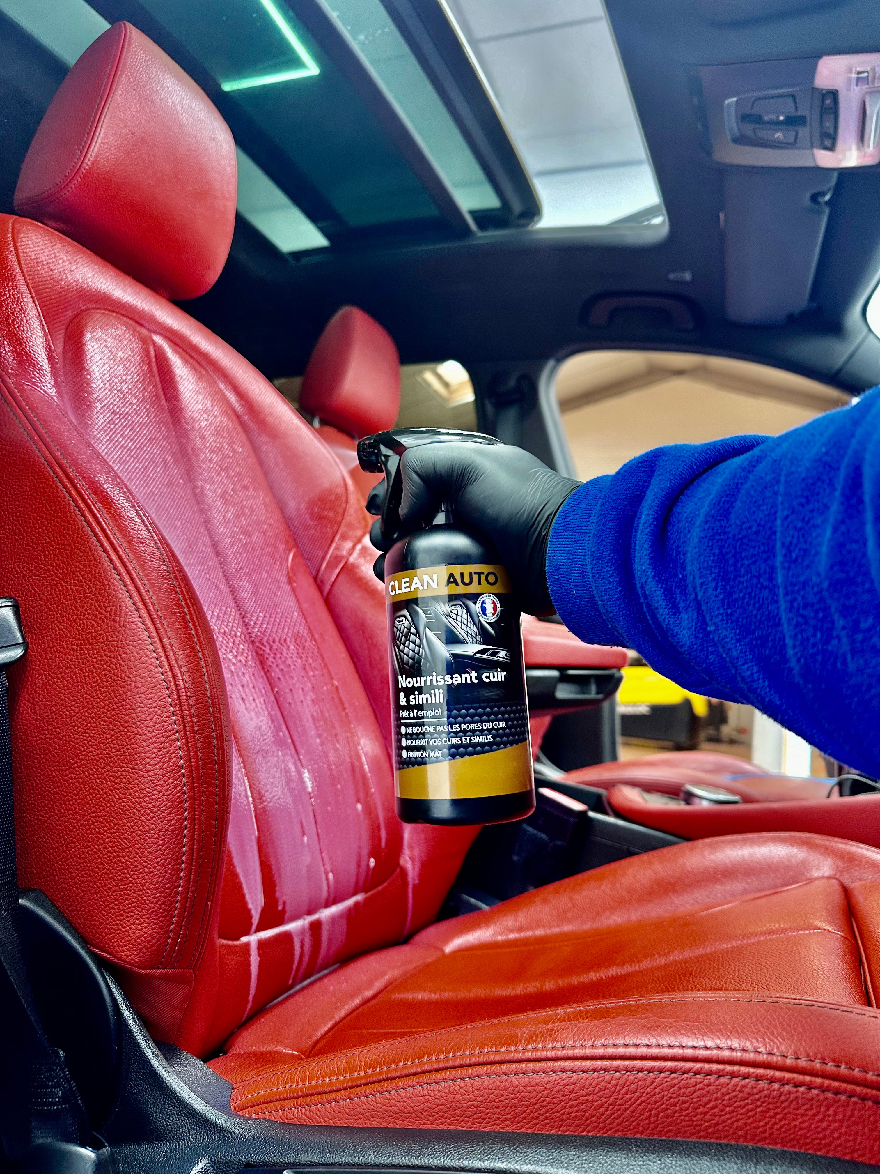 Pflegend für Leder und Kunstleder – (PAE) für langanhaltenden Schutz und ein neues Finish. 500 ml – 1 Liter – CLEAN AUTO – DETAILING