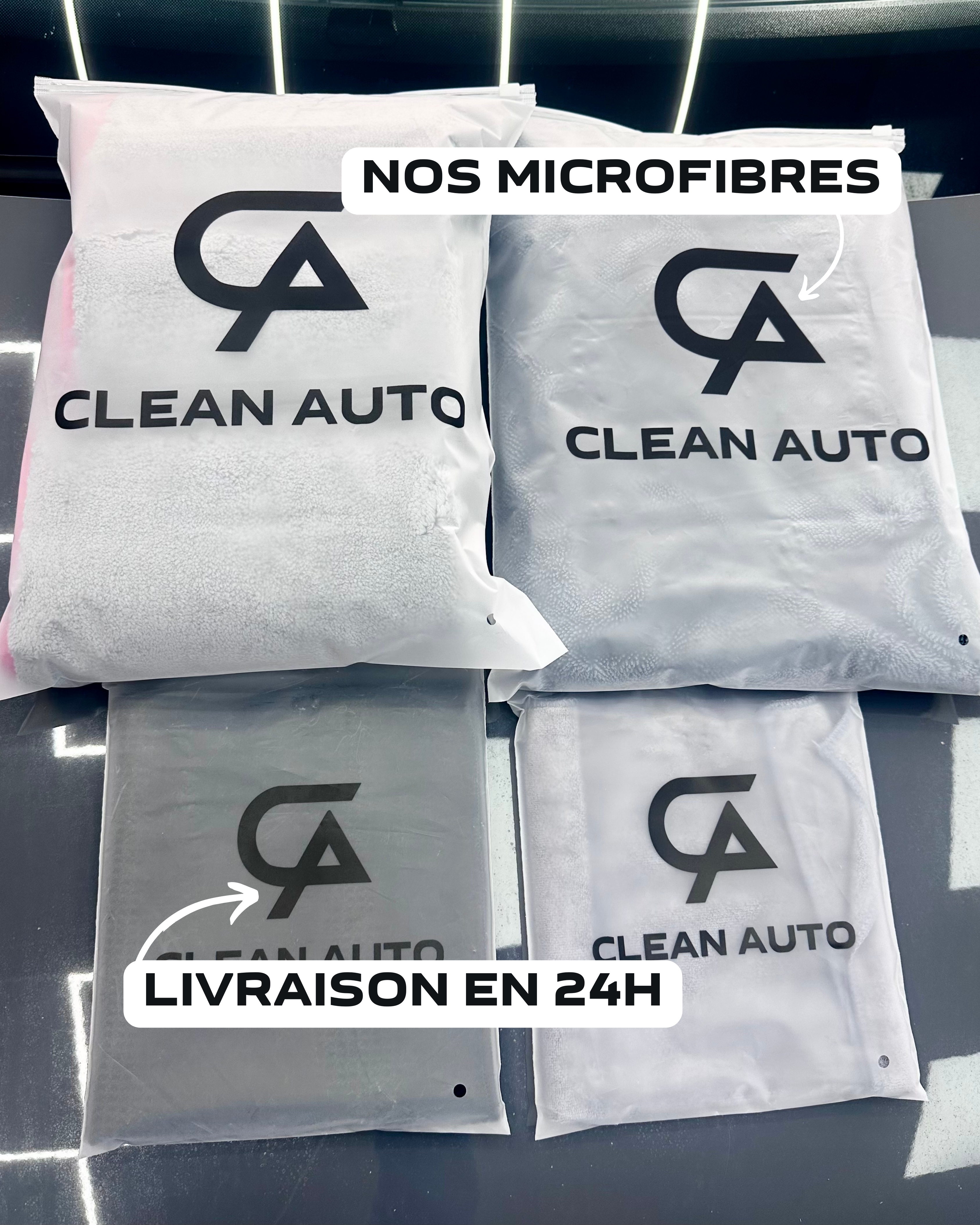 Lot de 10 microfibres 400GSM - 38cm x 38cm - Haute qualité