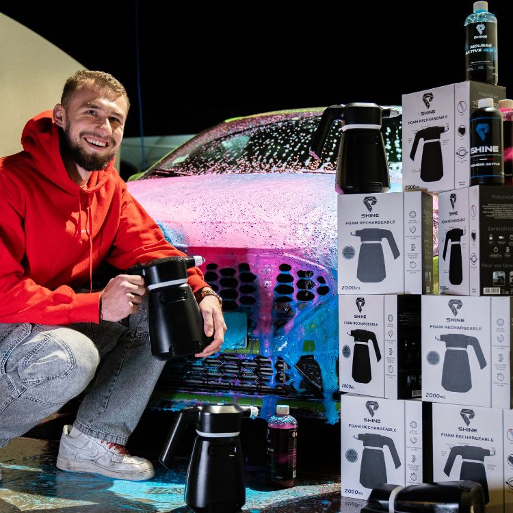 ELEKTRISCHE SCHAUMKANONE 2L - SCHÄUMER GLANZ - DETAILIERUNG - REINIGEN AUTO