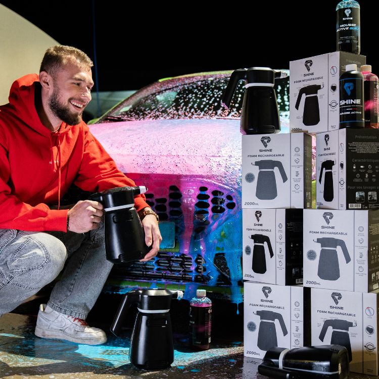 ELEKTRISCHE SCHAUMKANONE 2L - SCHÄUMER GLANZ - DETAILIERUNG - REINIGEN AUTO