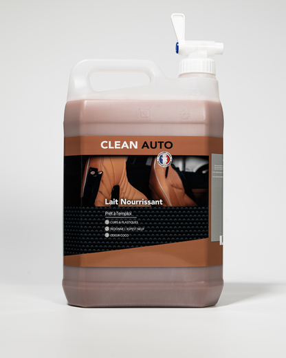 LECHE NUTRITIVA PARA PLÁSTICO Y CUERO (Acabado Satinado) Clean Auto - OLOR A COCO - CAR DETAILING