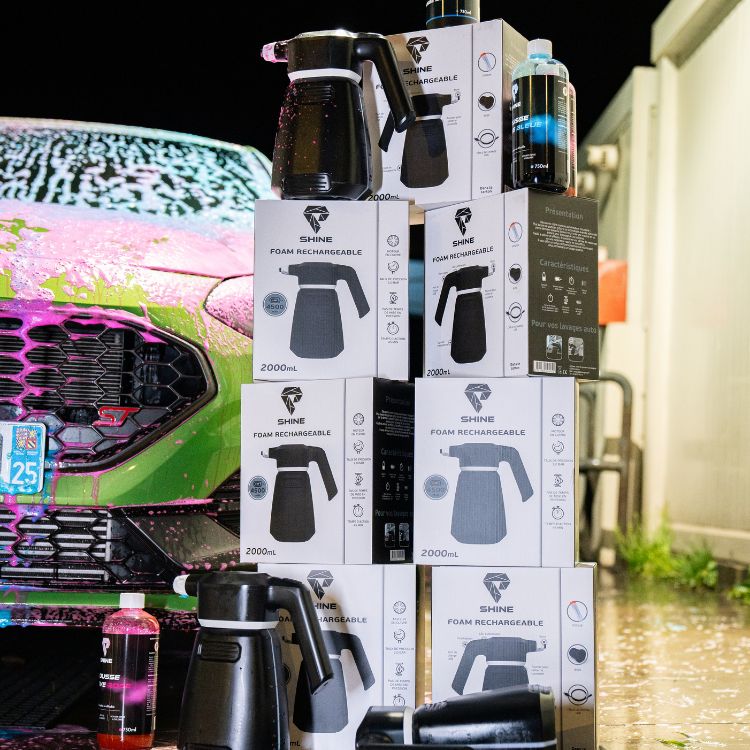 ELEKTRISCHE SCHAUMKANONE 2L - SCHÄUMER GLANZ - DETAILIERUNG - REINIGEN AUTO