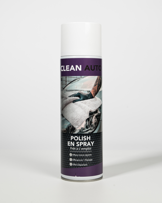 Polaco - Micro Scratch Eraser - Alto brillo y repelente al agua - Spray de 500 ml - CLEAN AUTO