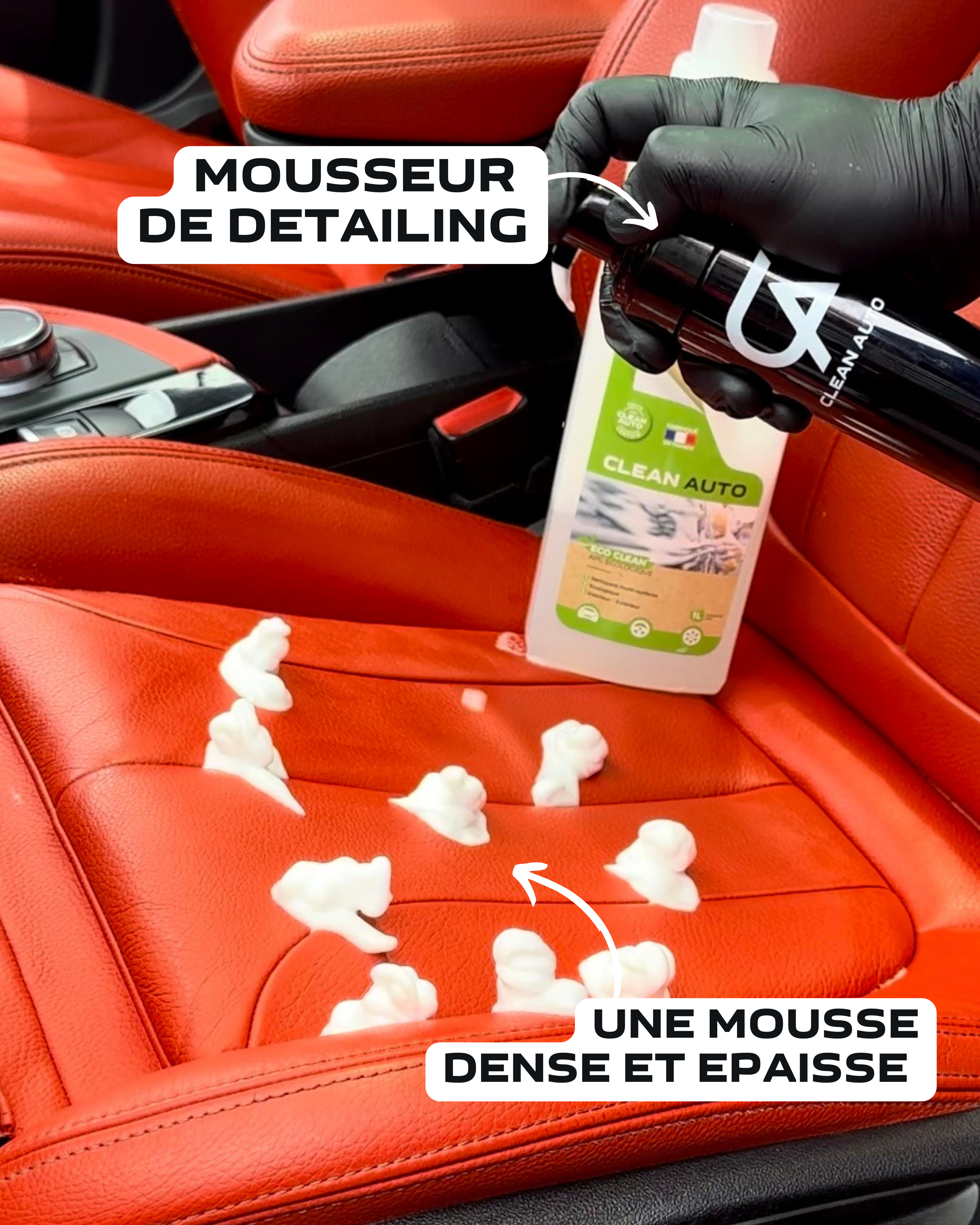 Mousseur detailing 150ml professionnel